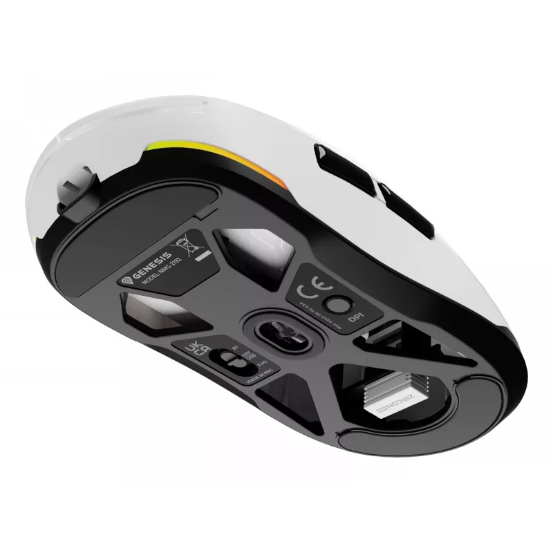 GENESIS Zircon 660 Ratón Gaming Diestro RF Wireless + Bluetooth + USB Type-A Óptico 12000 DPI