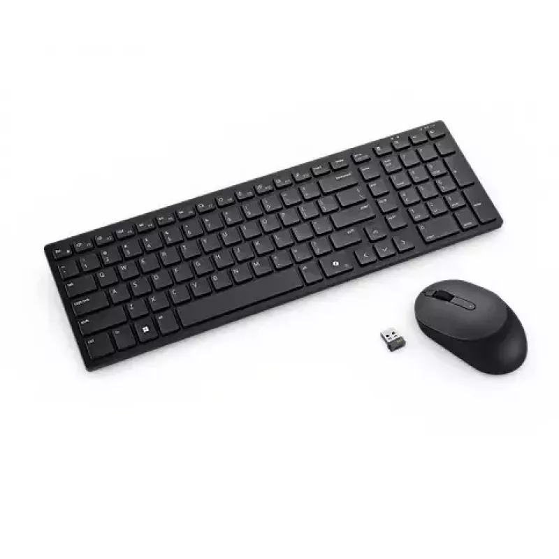 DELL KM555 Teclado silencioso Ratón incluido Universal RF Wireless + Bluetooth QWERTY US International Negro
