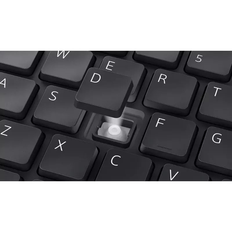 DELL KM555 Teclado silencioso Ratón incluido Universal RF Wireless + Bluetooth QWERTY US International Negro