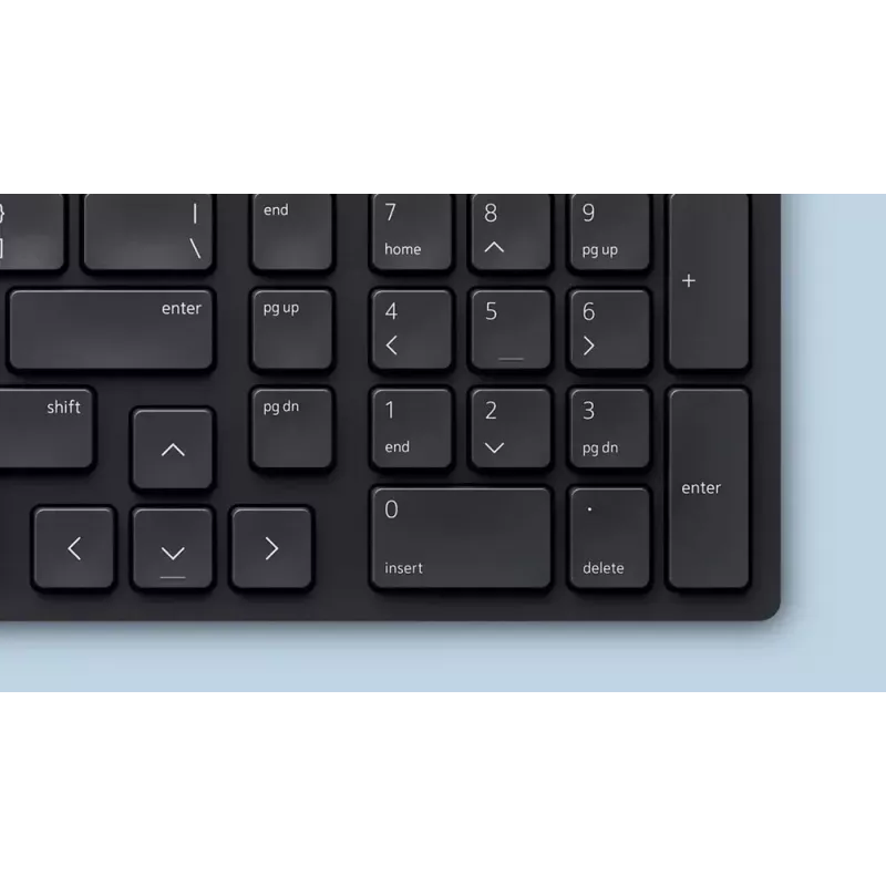 DELL KM555 Teclado silencioso Ratón incluido Universal RF Wireless + Bluetooth QWERTY US International Negro