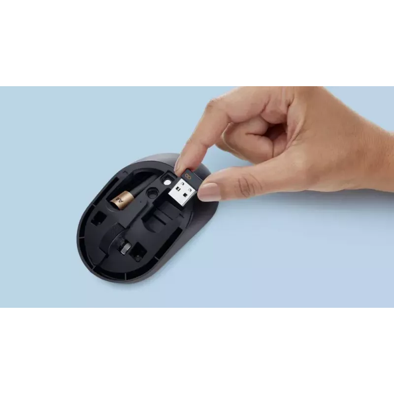 DELL KM555 Teclado silencioso Ratón incluido Universal RF Wireless + Bluetooth QWERTY US International Negro
