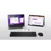 DELL KM555 Teclado silencioso Ratón incluido Universal RF Wireless + Bluetooth QWERTY US International Negro