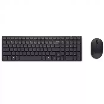 DELL KM555 Teclado silencioso Ratón incluido Universal RF Wireless + Bluetooth QWERTY US International Negro
