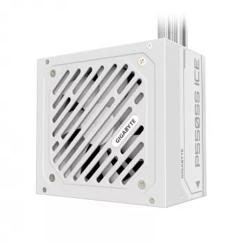 GIGABYTE P550SS ICE Fuente de alimentación - PCIe 5.0, 80 PLUS Silver, ventilador de 120mm, compatible con ATX 3.0, conector EU