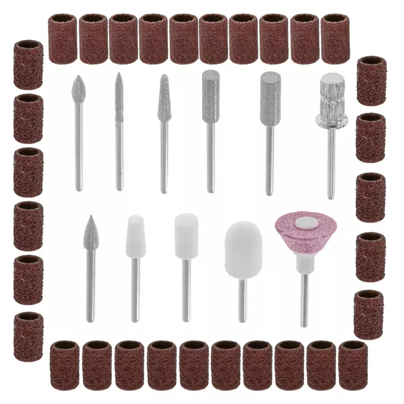 Set de taladros de manicura y pedicura Adler AD 2181 - 5 niveles de potencia, rosa