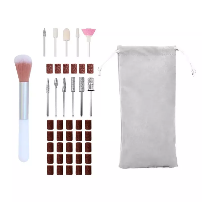 Set de taladros de manicura y pedicura Adler AD 2181 - 5 niveles de potencia, rosa