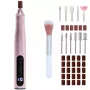 Set de taladros de manicura y pedicura Adler AD 2181 - 5 niveles de potencia, rosa
