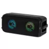 Altavoz portátil Adler AD 1903, 2×5 W, Bluetooth, radio FM, LED, batería de 1500 mAh, AUX, USB, negro