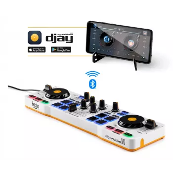 Hercules 4780921 Controlador DJ 2 canales Negro, Blanco, Amarillo