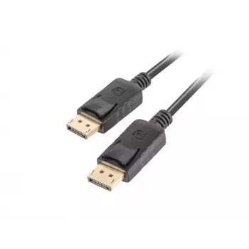 Cable DisplayPort M/M LANBERG 19 pines V1.2 4k 1,8 m negro