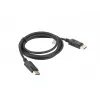 Cable DisplayPort M/M LANBERG 19 pines V1.2 4k 1,8 m negro