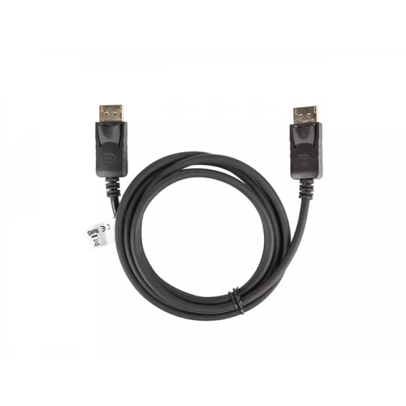 Cable DisplayPort M/M LANBERG 19 pines V1.2 4k 1,8 m negro