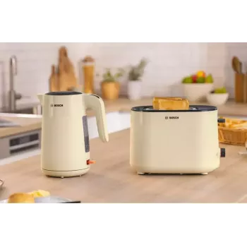 Hervidor de agua Bosch TWK2M167 1,7 L 2400 W, inalámbrico con base 360°, apagado automático, protección contra ebullición en seco