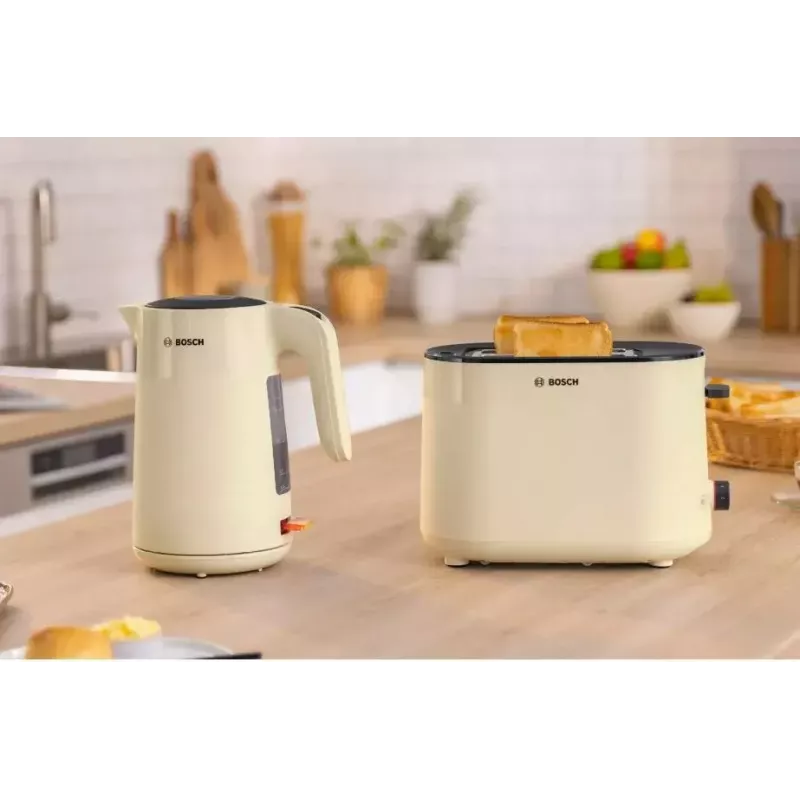 Hervidor de agua Bosch TWK2M167 1,7 L 2400 W, inalámbrico con base 360°, apagado automático, protección contra ebullición en seco