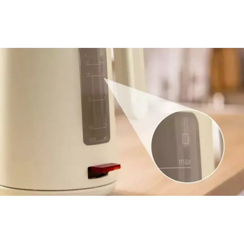 Hervidor de agua Bosch TWK2M167 1,7 L 2400 W, inalámbrico con base 360°, apagado automático, protección contra ebullición en seco