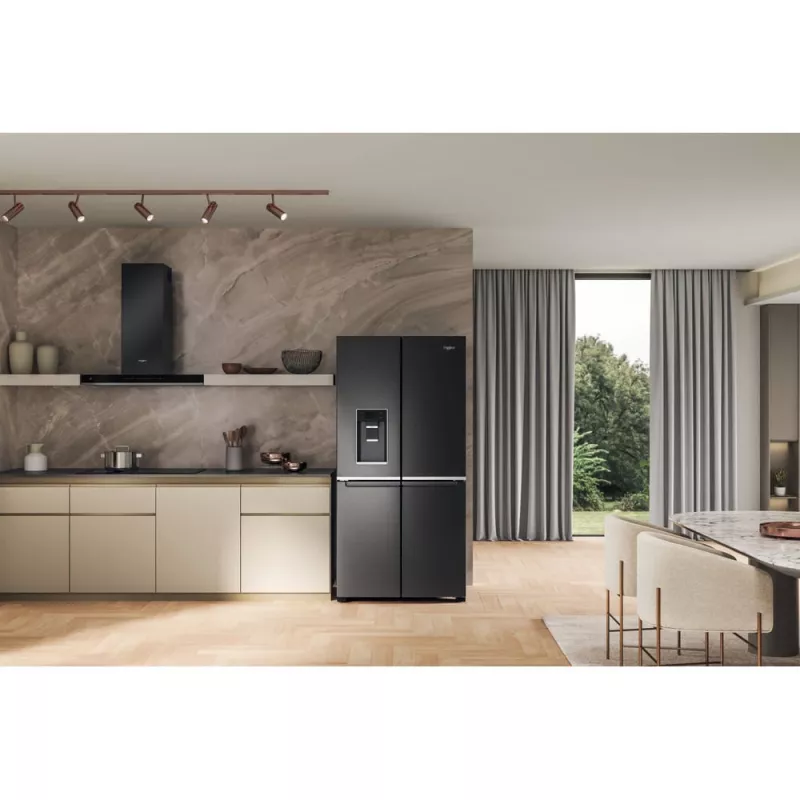 Frigorífico side-by-side Whirlpool WQ9I FO2BX EF independiente 592 L negro