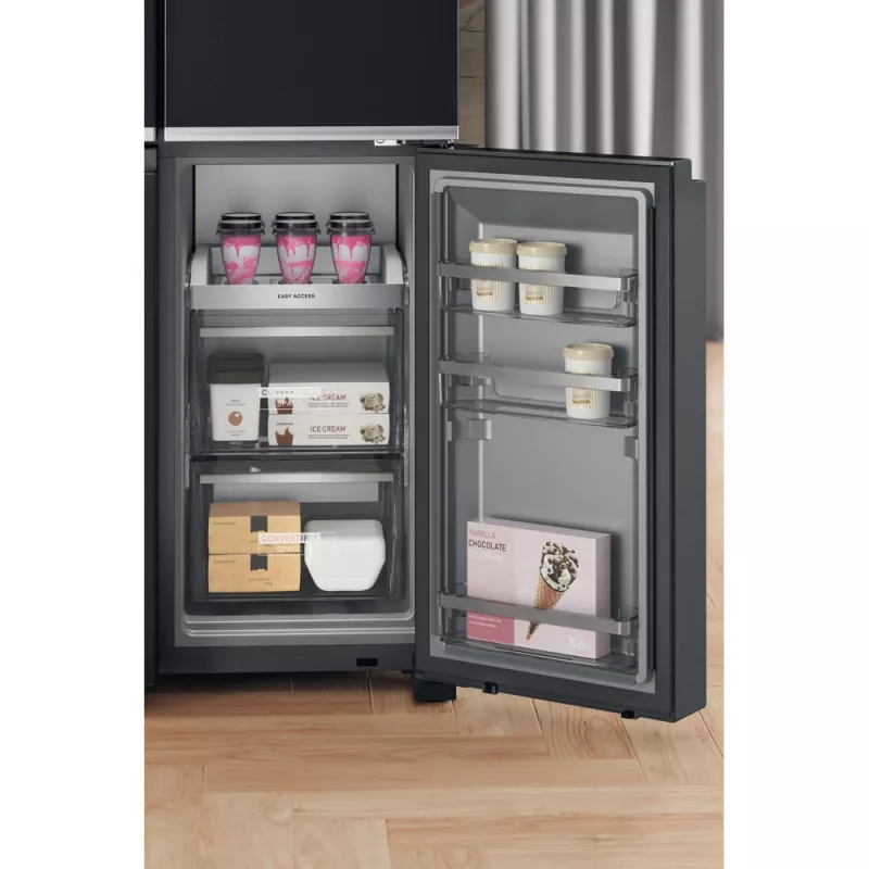 Frigorífico side-by-side Whirlpool WQ9I FO2BX EF independiente 592 L negro