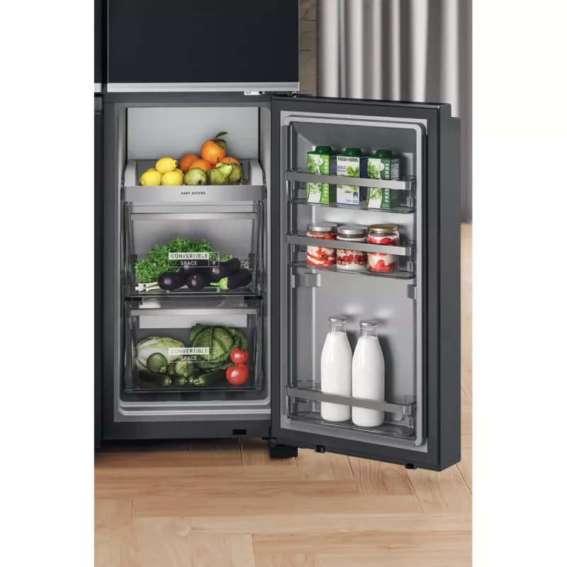 Frigorífico side-by-side Whirlpool WQ9I FO2BX EF independiente 592 L negro