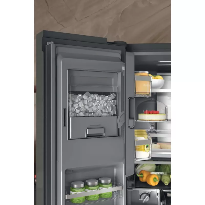Frigorífico side-by-side Whirlpool WQ9I FO2BX EF independiente 592 L negro