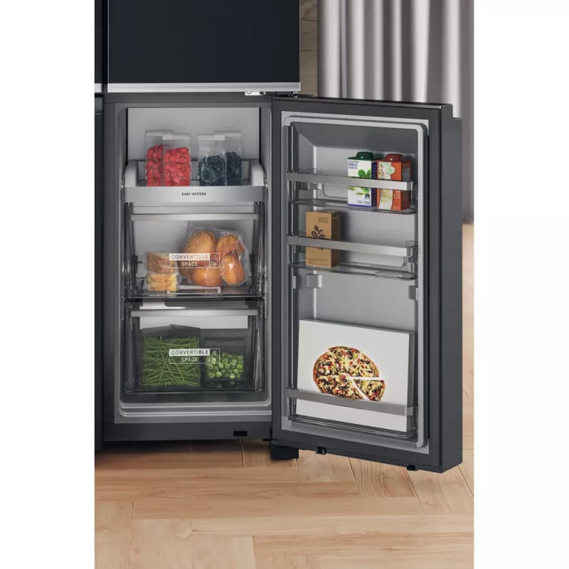 Frigorífico side-by-side Whirlpool WQ9I FO2BX EF independiente 592 L negro