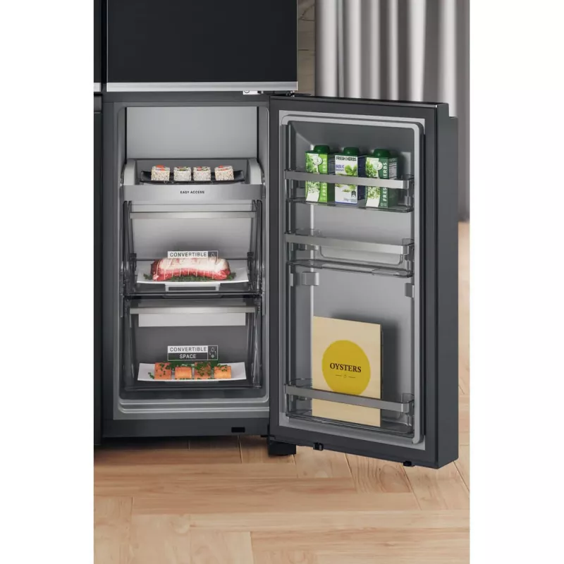 Frigorífico side-by-side Whirlpool WQ9I FO2BX EF independiente 592 L negro