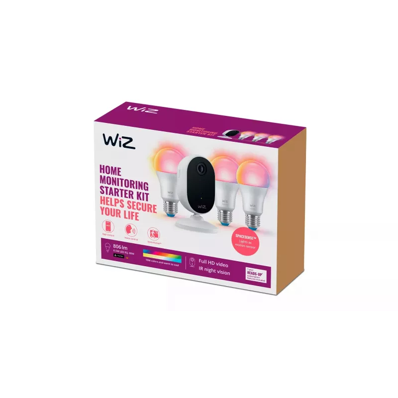 WiZ Security Camera Starter Kit cámara de seguridad para interior, Wi-Fi