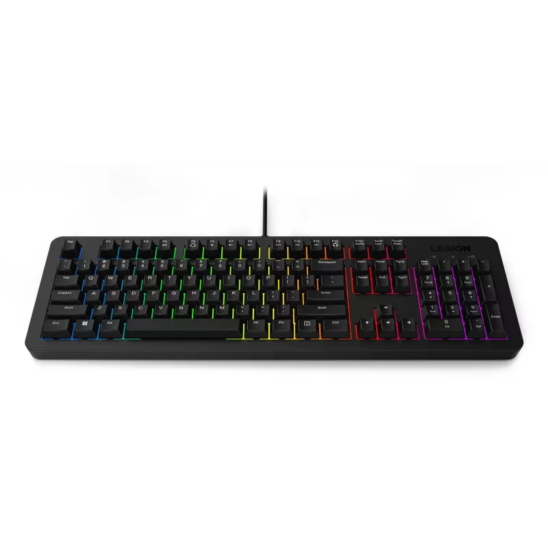 Teclado y ratón Lenovo GX31N91913 gaming USB US inglés negro