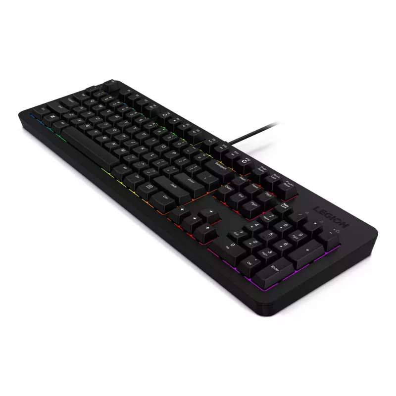 Teclado y ratón Lenovo GX31N91913 gaming USB US inglés negro