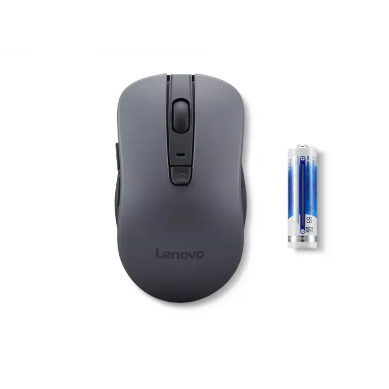 Ratón inalámbrico ambidiestro Lenovo WL310 Office – Bluetooth, óptico 1200 DPI, 6 botones, rueda, gris, a pilas