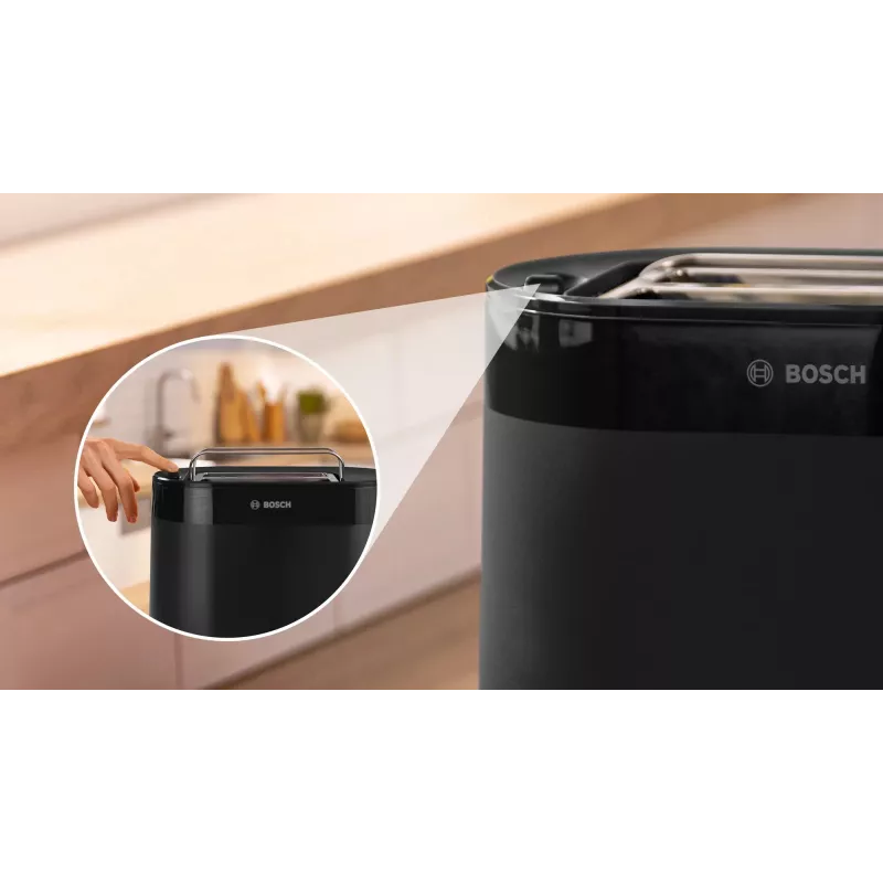 Tostadora Bosch TAT2M123 6 2 rebanadas 950 W negra