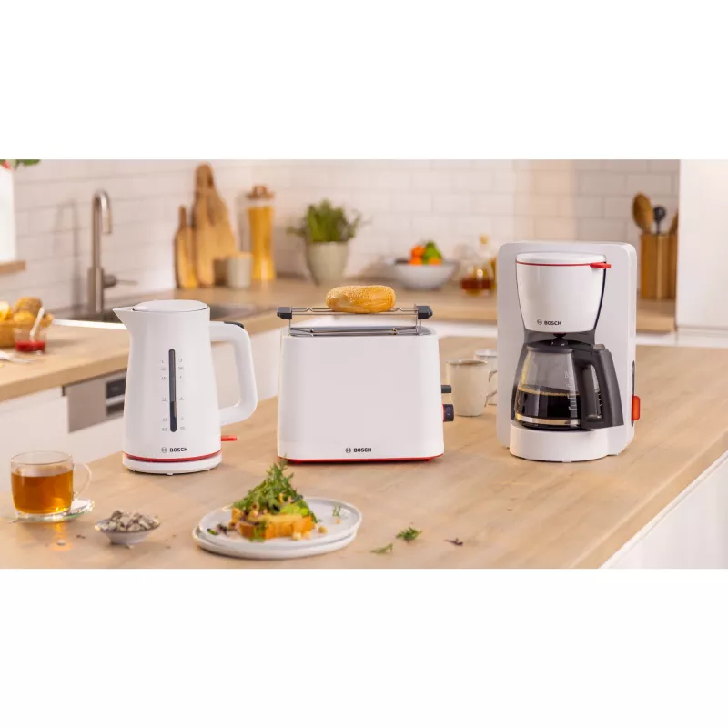 Bosch MyMoment TAT3M121 tostadora compacta, 2 ranuras, 950 W, blanca