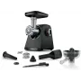 Picadora de carne Bosch MFWS430B — 1900 W, 2 velocidades, 2,5 kg/min, negro/plata, 4,3 kg
