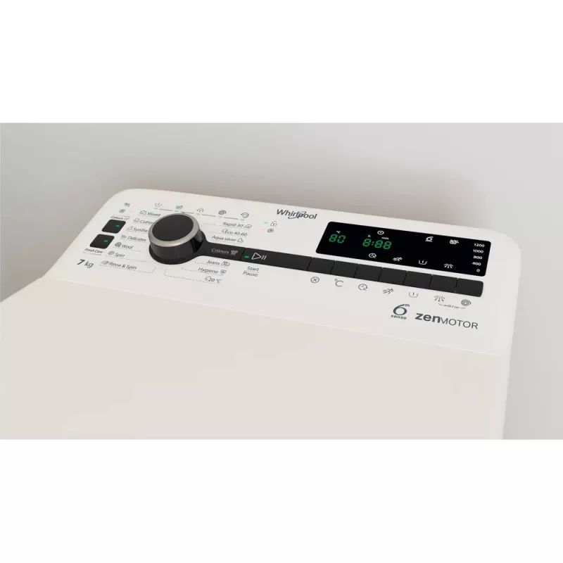 Whirlpool TDLRB 7232BS EU Lavadora de carga superior 7 kg 1151 rpm Blanco