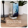 Targus HJ3320WHGL Cargador móvil para auriculares, smartphone, smartwatch blanco USB carga inalámbrica función de carga rápida uso en interiores