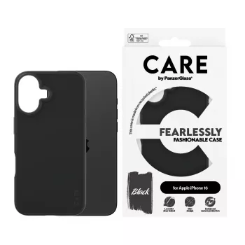 Funda PanzerGlass CARE by modische funda negra iPhone 16 transparente