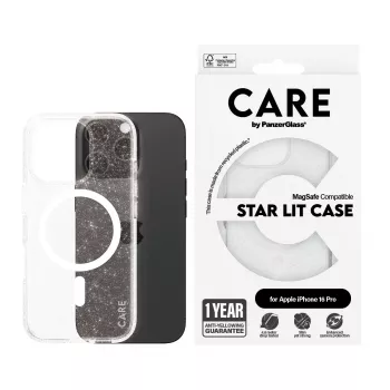 Funda PanzerGlass CARE™ by ® Urban Combat Case Star Lit w. White MagSafe iPhone 16 Pro