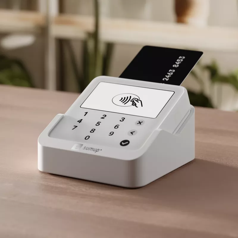 SumUp Solo Lite & Charging Station lector de tarjetas inteligente batería blanco