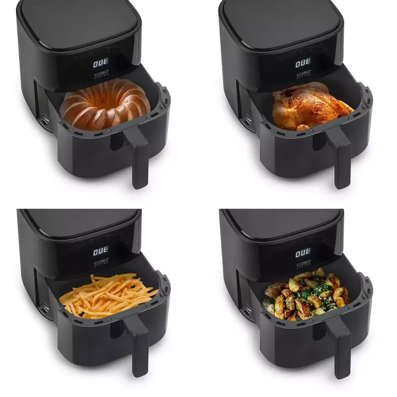 Freidora de aire Caso Designer freidora de aire 6.0 — 1700 W, capacidad 6 L, negra