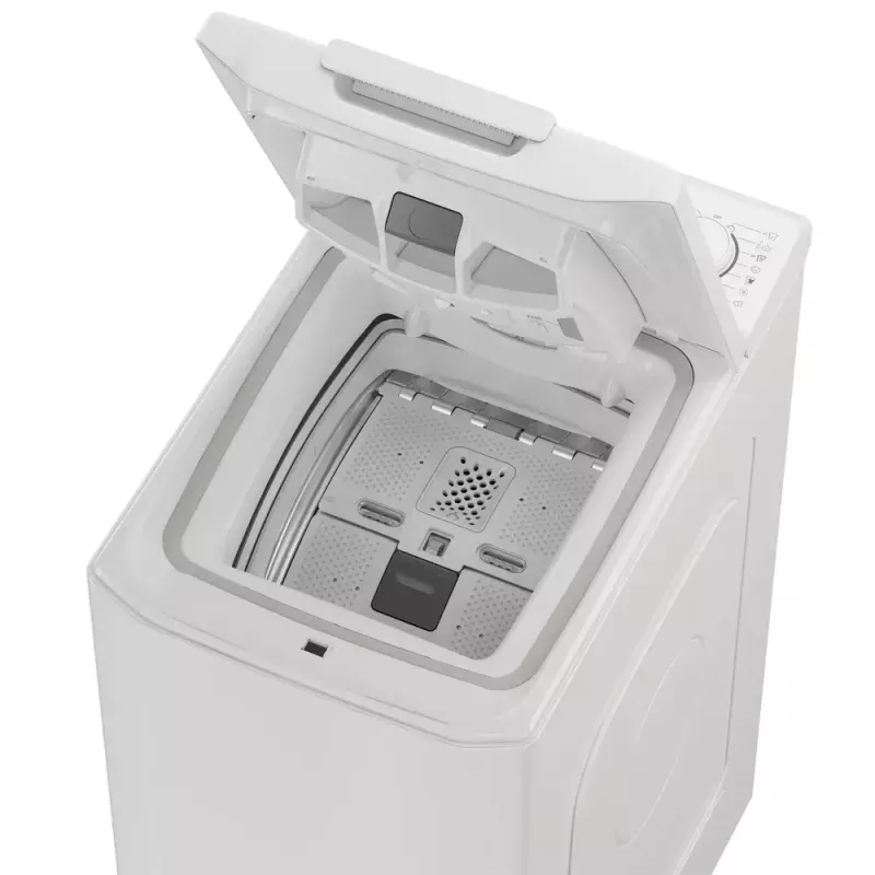 Lavadora CANDY TCA273D3-S carga superior 7 kg, 1200 rpm, clase energética C, blanca