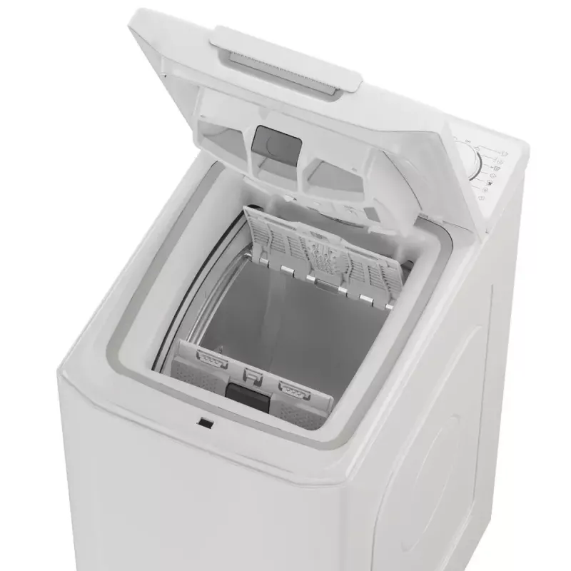 Lavadora CANDY TCA273D3-S carga superior 7 kg, 1200 rpm, clase energética C, blanca