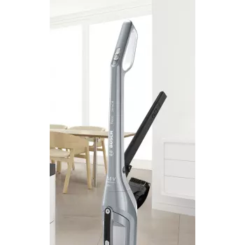 Aspirador escoba Bosch BCH3P210 2 en 1, limpieza en seco, depósito de polvo 0,4 L, inalámbrico + con cable, gris/negro, 3 kg