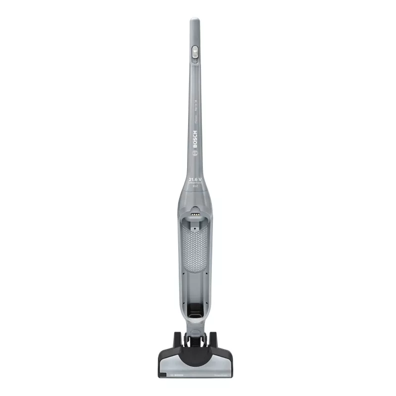 Aspirador escoba Bosch BCH3P210 2 en 1, limpieza en seco, depósito de polvo 0,4 L, inalámbrico + con cable, gris/negro, 3 kg
