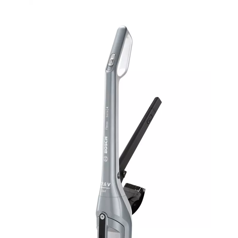 Aspirador escoba Bosch BCH3P210 2 en 1, limpieza en seco, depósito de polvo 0,4 L, inalámbrico + con cable, gris/negro, 3 kg