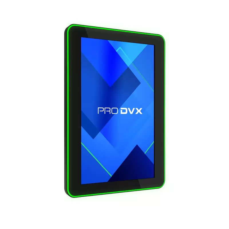 ProDVX IPPC-10SLB Panel PC, pantalla táctil de 10,1 pulgadas, 1280 x 800, 500 cd/m², Windows 10 IoT LTSC, VESA 75x75, negro