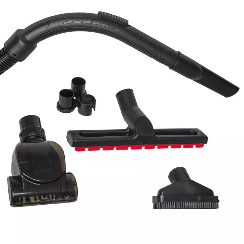 Aspirador sin bolsa Adler AD 7065 — 700 W, depósito de polvo 1,6 L, HEPA, radio 9 m, negro/rojo