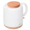Hervidor eléctrico Adler AD 1304 — 1 L, 1200 W, carcasa de cerámica, tapa abatible, base giratoria 360°, blanco