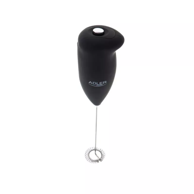 Espumador de leche eléctrico de mano Adler AD 4491 batidor de acero inoxidable negro