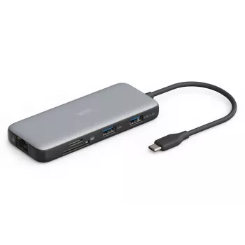 Docking station USB-C DIGITUS, 7 puertos - HDMI / 2x USB-A 3.2 Gen 2 / GbE / SD / MicroSD - 100W USB Power Delivery