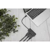 Digitus DS-45334 hub de vídeo MST de 3 puertos, USB-C a 3x DisplayPort, negro