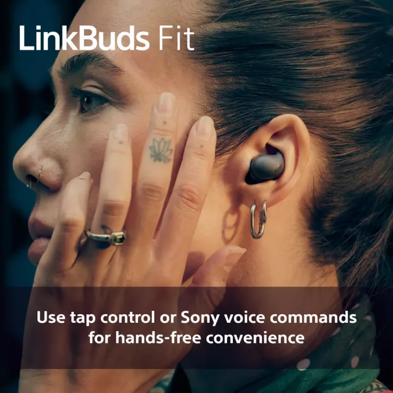 Auriculares inalámbricos In-Ear Sony LinkBuds Fit WFLS910NB — Bluetooth, 20–20000 Hz, 10 m de alcance, 75 g, negro